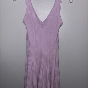 Express Lilac Knit Dress